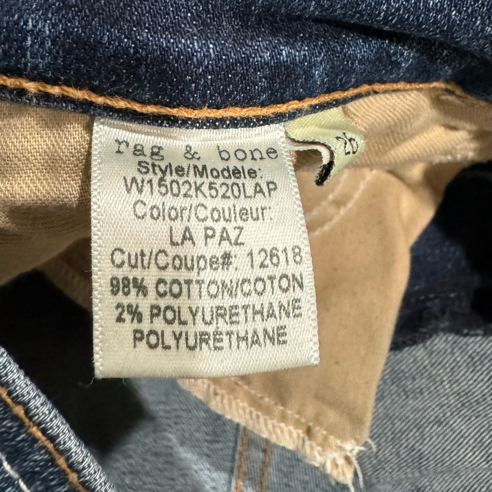 Rag and Bone Women’s Distressed Skinny Jeans Size 26 - Picture 11 of 11